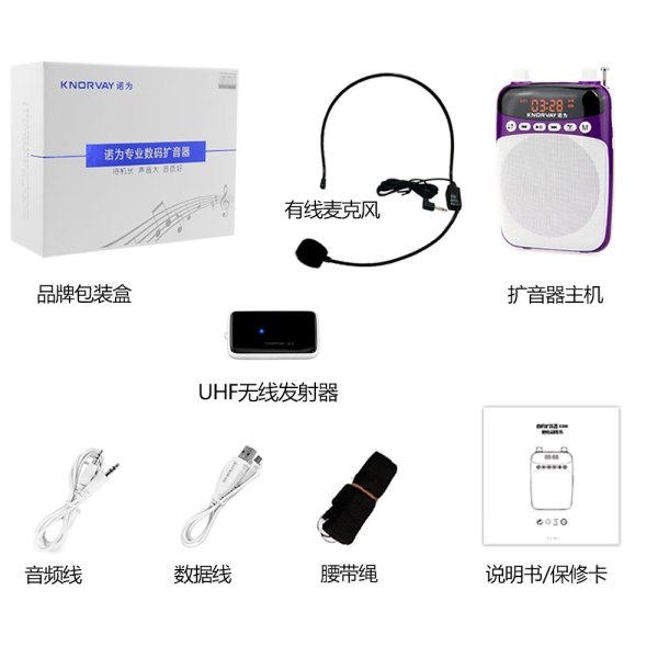 S308 擴(kuò)音器 有線/FM無(wú)線版 2000mAh 黑色/藍(lán)色/綠色/紫色